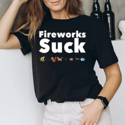 Planet Paws Media Fireworks Suck T-Shirt2