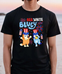 Red White Bluey 4th Of July T-Shirt2