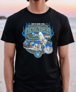 South Bend Cubs Bike Night 2024 Classic Bike T-Shirt3