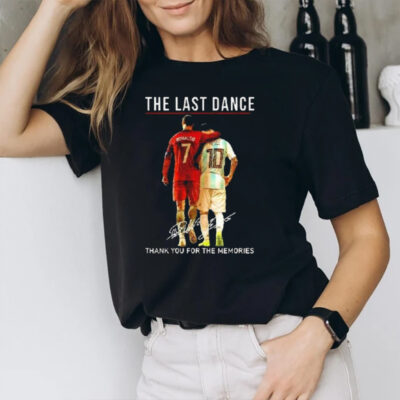 The Last Dance Messi And Ronaldo Signatures Thank You For The Memories T-Shirt2