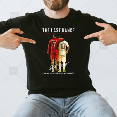 The Last Dance Messi And Ronaldo Signatures Thank You For The Memories T-Shirt3