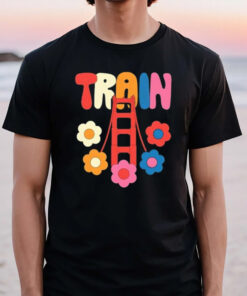 Train Golden Flowers T-Shirt3