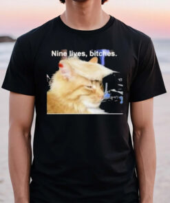 Trump Cat Nine Lives Bitches T-Shirt2