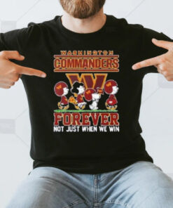 Washington Commanders Snoopy And Friends Forever Not Just When We Win T-Shirt3