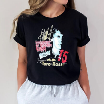 Youngest Gp Winner Ever Scuderia Toro Rosso Signature T-Shirt2