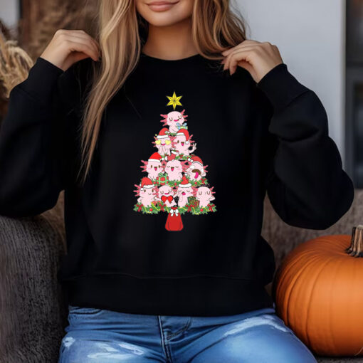 Axolotl Christmas Tree Sweatshirt , T-shirt , Hoodie , Long Sleeve T-shirt33