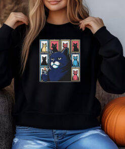 Cat Face Vibe Graphic Sweatshirt , T-shirt , Hoodie , Long Sleeve T-shirt Characteristic Emo3