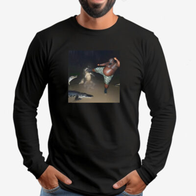 Man Kick Alligator In Swamp Sweatshirt , T-shirt , Hoodie , Long Sleeve T-shirt2