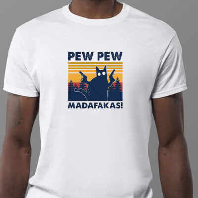 Pew Pew Madafakas Black Cat Sweatshirt , T-shirt , Hoodie , Long Sleeve T-shirt1