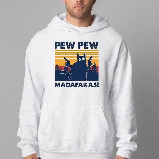 Pew Pew Madafakas Black Cat Sweatshirt , T-shirt , Hoodie , Long Sleeve T-shirt2