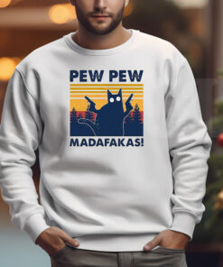 Pew Pew Madafakas Black Cat Sweatshirt , T-shirt , Hoodie , Long Sleeve T-shirt3