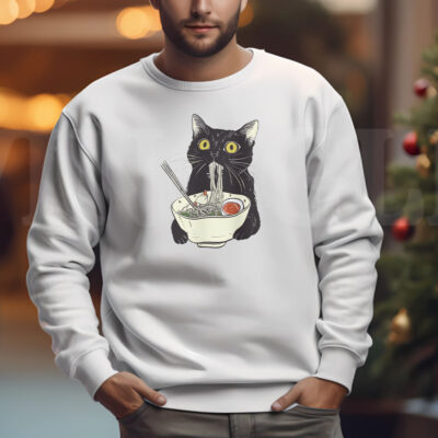 Ramen Cat Sweatshirt , T-shirt , Hoodie , Long Sleeve T-shirt Cat Lover 3