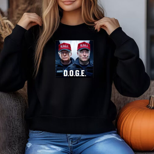 Trump Musk Sweatshirt , T-shirt , Hoodie , Long Sleeve T-shirt , D.O.G.E. Meme 3