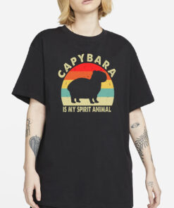 Capybara Is My Spirit Animal Shirt,Animal Lover Tee,Capybara Lover T-Shirt,Cute Animal Tshirt,Capybara Gift,Vintage Graphic Tee,Funny Quotes