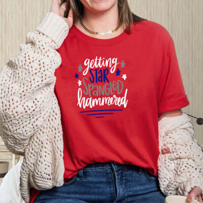 Getting Star Spangled Hammered shirt, Memorial Day Shirt, 4th of July Shirt, Independence Day Shirt, July 4th shirt, Funny July 4th shirt