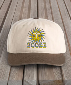 Goose Smiling Sun Snapback Hat