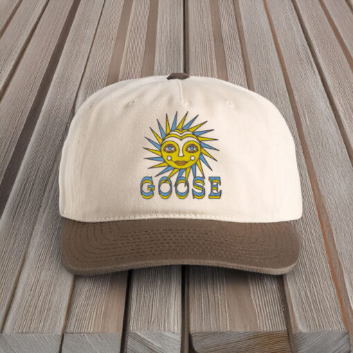 Goose Smiling Sun Snapback Hat