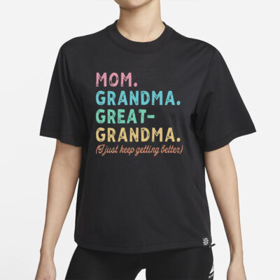 Mom Grandma Great-Grandma Shirt, Pregnancy Announcement, Gift For Great-Grandma, Baby Reveal To Family, Mother's Day Gift