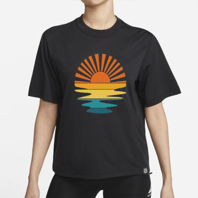 Retro Sunset Rays Wavy Shirt, Sun Shirt, Retro Sunshine Shirt, Sun Rays Tee, Beachy Vibes Tee, Retro Summer Time , Sunset Tshirt